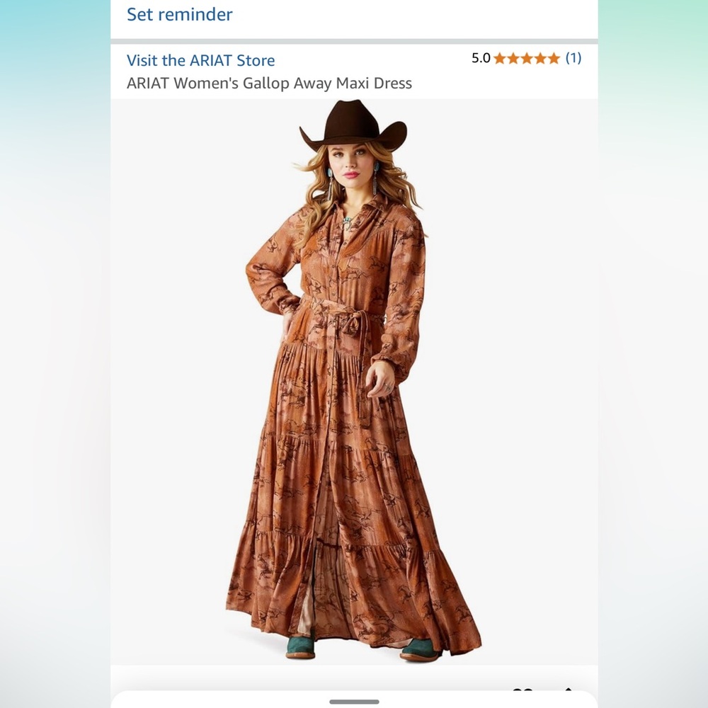 New Ariat gallop away maxi dress size XL